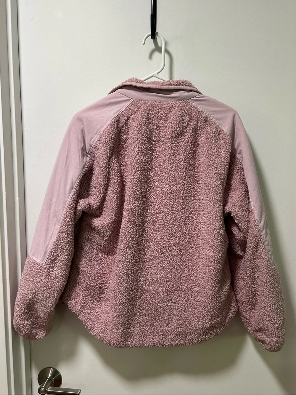 Marine Layer Sherpa Fleece Pullover in Pink Size Medium